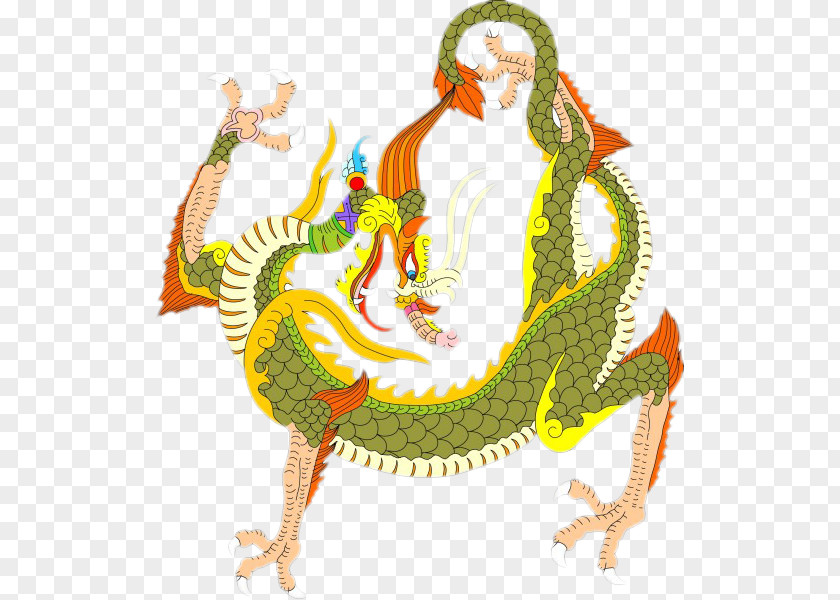 Light Green Dragon Pattern China Chinese Mythology Kui PNG