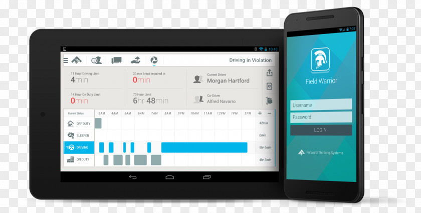 Business Fleet Telematics System Management Vehicle Smartphone PNG