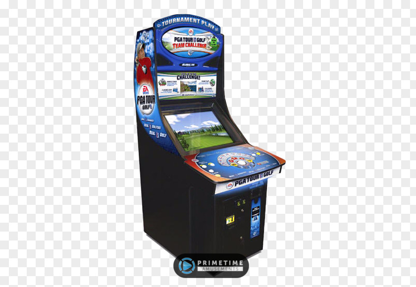 Golf PGA Tour Team Challenge Arcade Game Video PNG