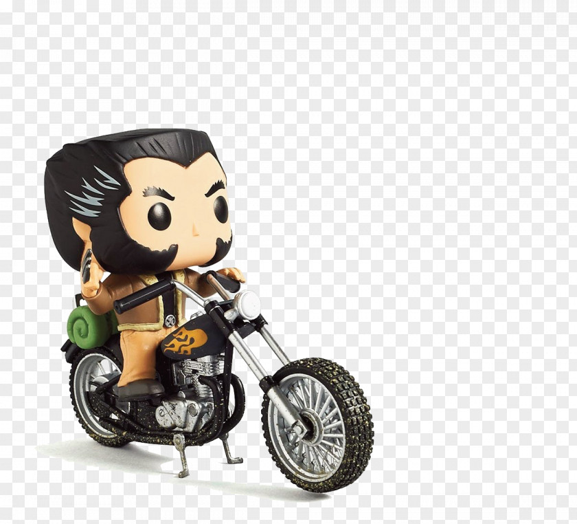 Motorcycle Printing Wolverine Collector Funko Action & Toy Figures PNG