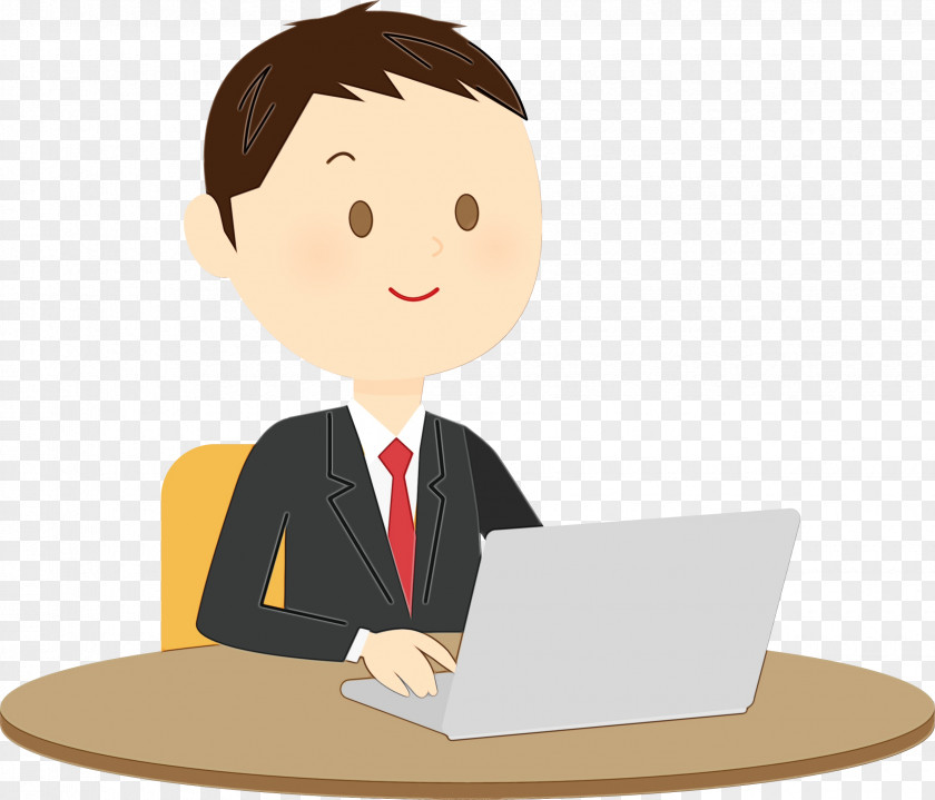 Reading Businessperson Cartoon Job Learning Clip Art White-collar Worker PNG