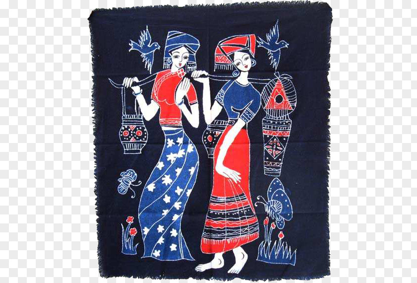 Batik Free Pull Download Miao People Embroidery Textile PNG