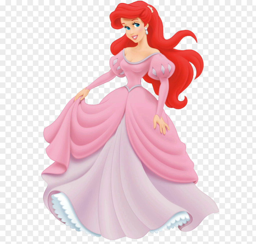 Disney Princess Ariel Sebastian Dress Gown PNG