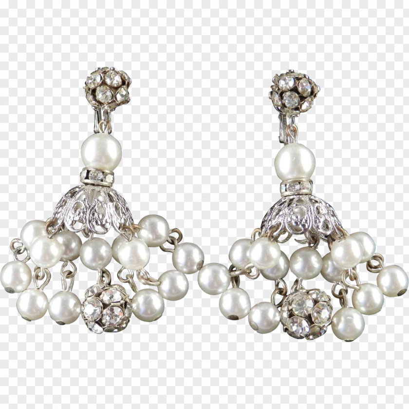 Jewellery Rhinestone Chandelier Earrings Pearl Dangle PNG
