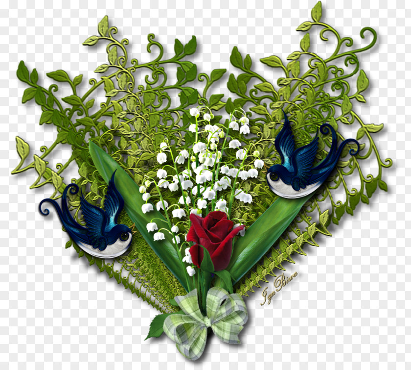 Lily Of The Valley Floral Design 1 May Flower PNG