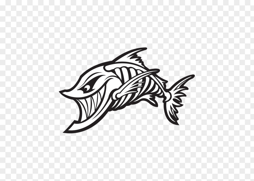 Skeleton Fish Bone Drawing PNG