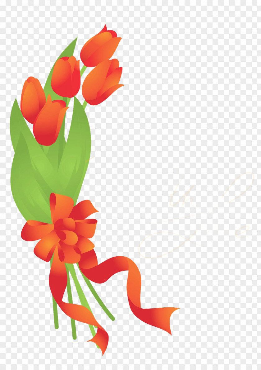 Dawn Tulip Picture Material Floral Design Flower Nosegay PNG