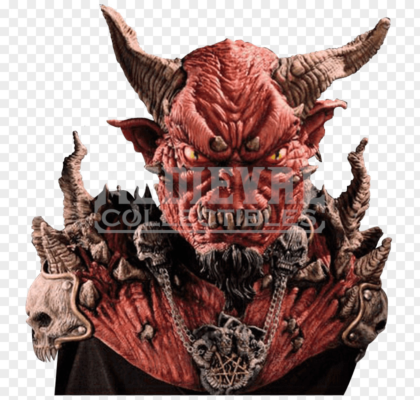 Demon King X El Diablo Mask & Shoulders Halloween Costume PNG