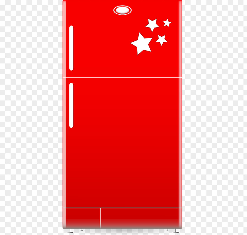 Red Refrigerator Furniture Kitchen Clip Art PNG