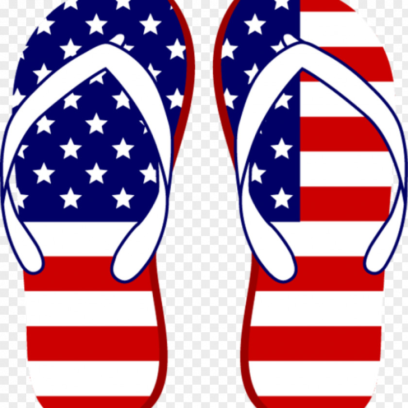 T-shirt Clip Art Flip-flops Flag Of The United States Vector Graphics PNG