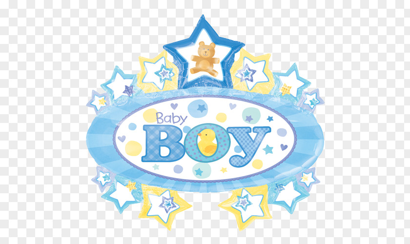 Balloon Foil Baby Shower Infant Boy PNG