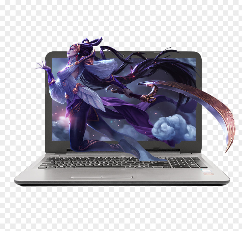 Beautiful Blue Laptop League Of Legends Wireless 1080p Wallpaper PNG