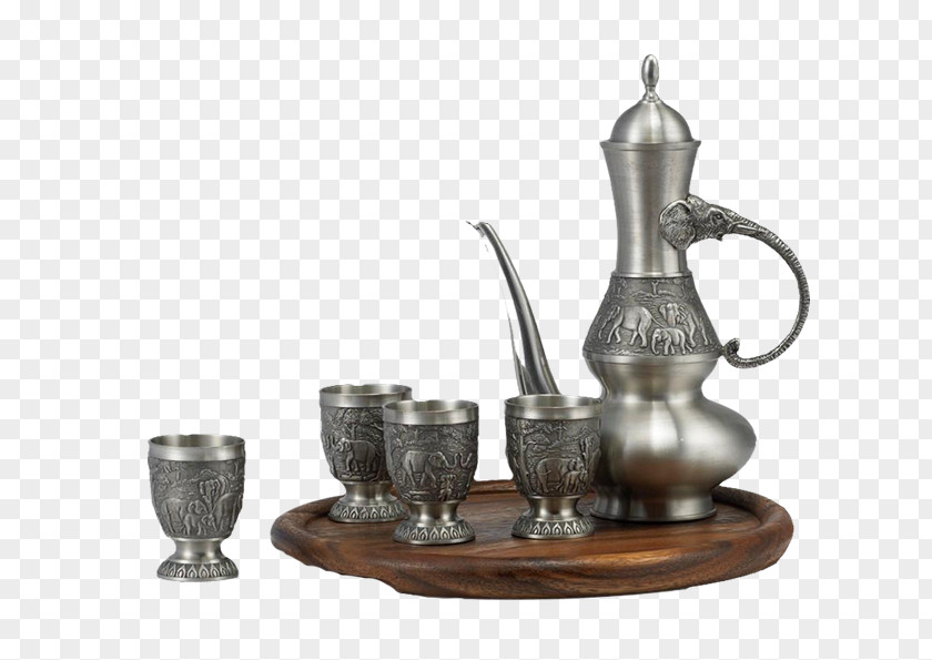 Continental Tea Teapot Jug Set Teaware PNG