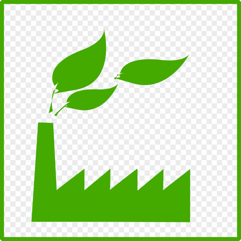 Eco Green Factory Icon Symbol Clip Art PNG