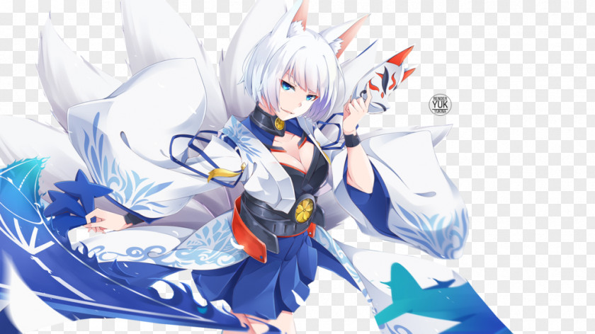 Nine-tailed Fox Azur Lane Kitsune Desktop PNG fox , Anime clipart PNG