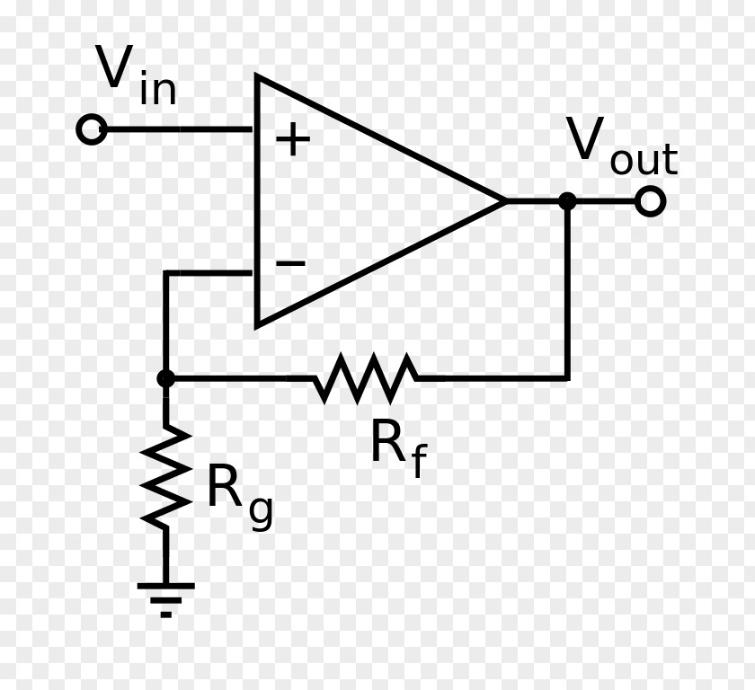 Operational Amplifier Gain Electronic Circuit Voltage PNG