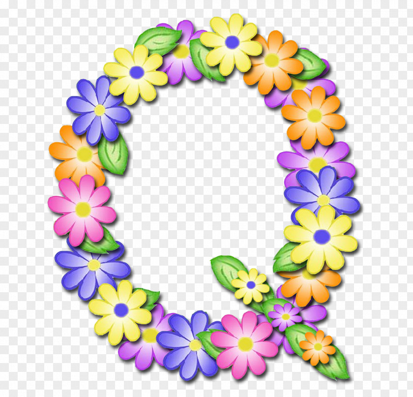 Pastel Flowers Letter Alphabet G Flower PNG