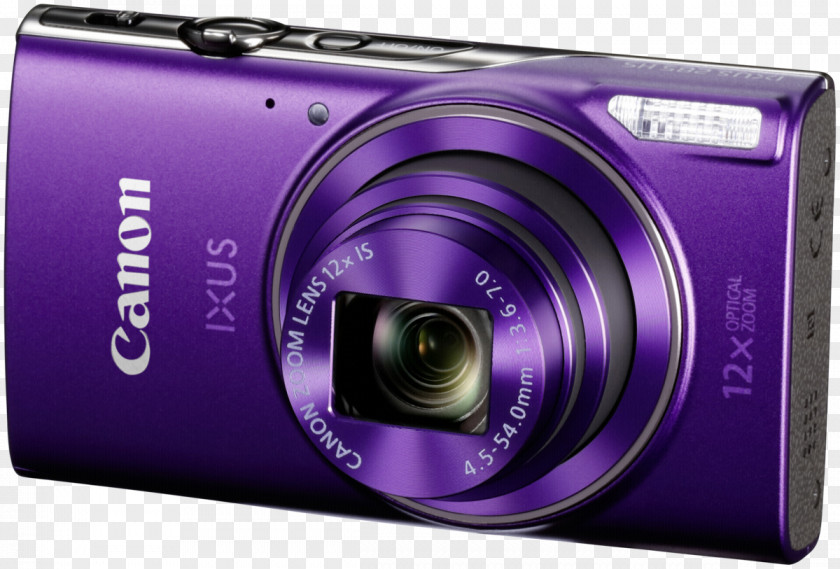Purple Canon PowerShot ELPH 360 HS 20.2 MP Compact Digital Camera1080pPurple Point-and-shoot CameraCamera 160 IXUS 265 285 PNG