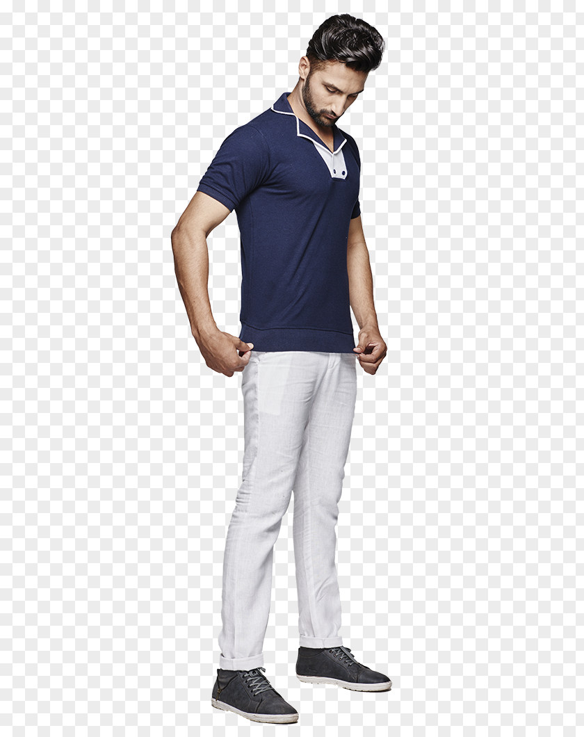 T-shirt Jeans Royal Blue Polo Shirt PNG