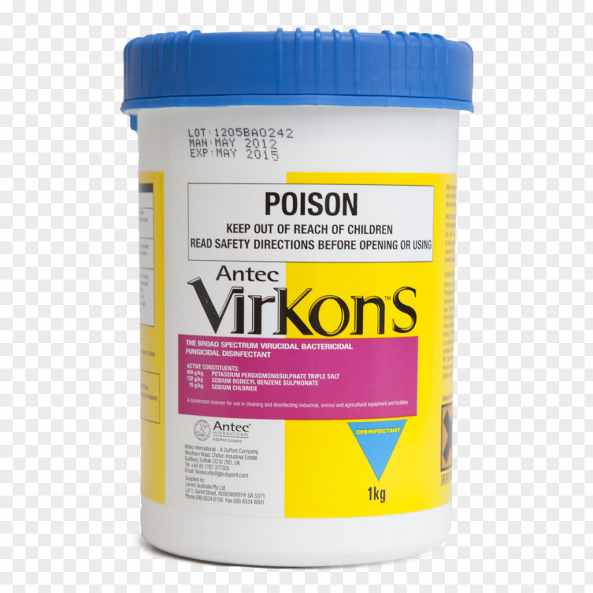 Dodecylbenzene Virkon Disinfectants Barbicide Virucide Potassium Peroxymonosulfate PNG