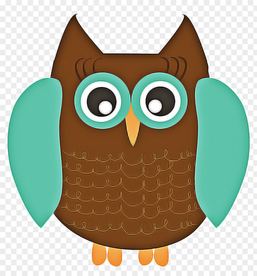 Eastern Screech Owl Turquoise Cartoon Bird Of Prey Clip Art Brown PNG