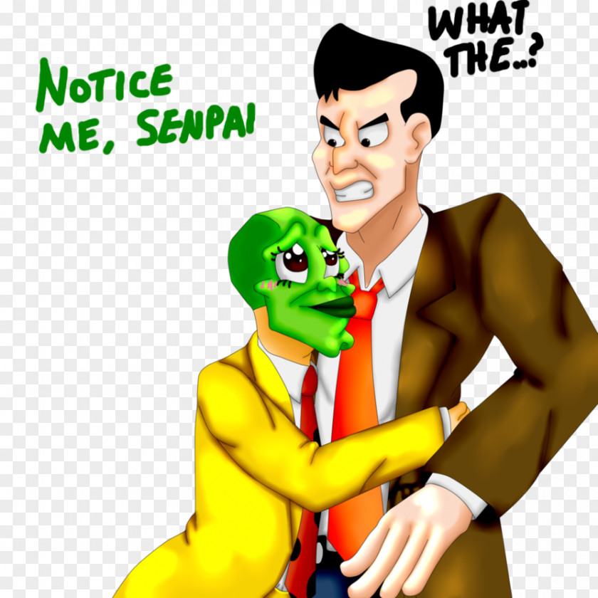 The Mask Drawing Notice Me Senpai PNG