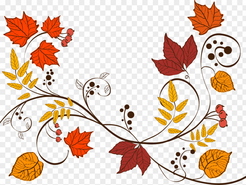 Vector Autumn Leaves Wedding Invitation Thanksgiving Dinner Save The Date Gift PNG