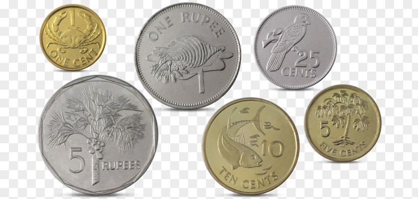 1 Rupee Coin Cent Euro Seychelles Seychellois PNG