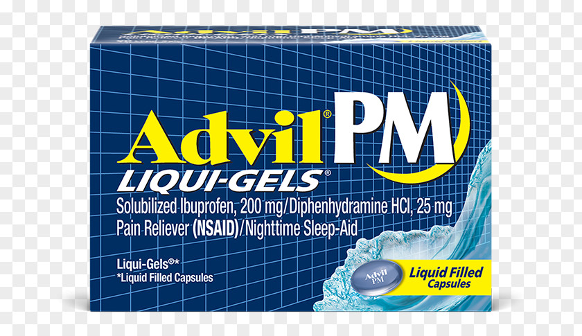 Advil Ibuprofen Diphenhydramine Pain Night-Time Sleep Acetaminophen PNG