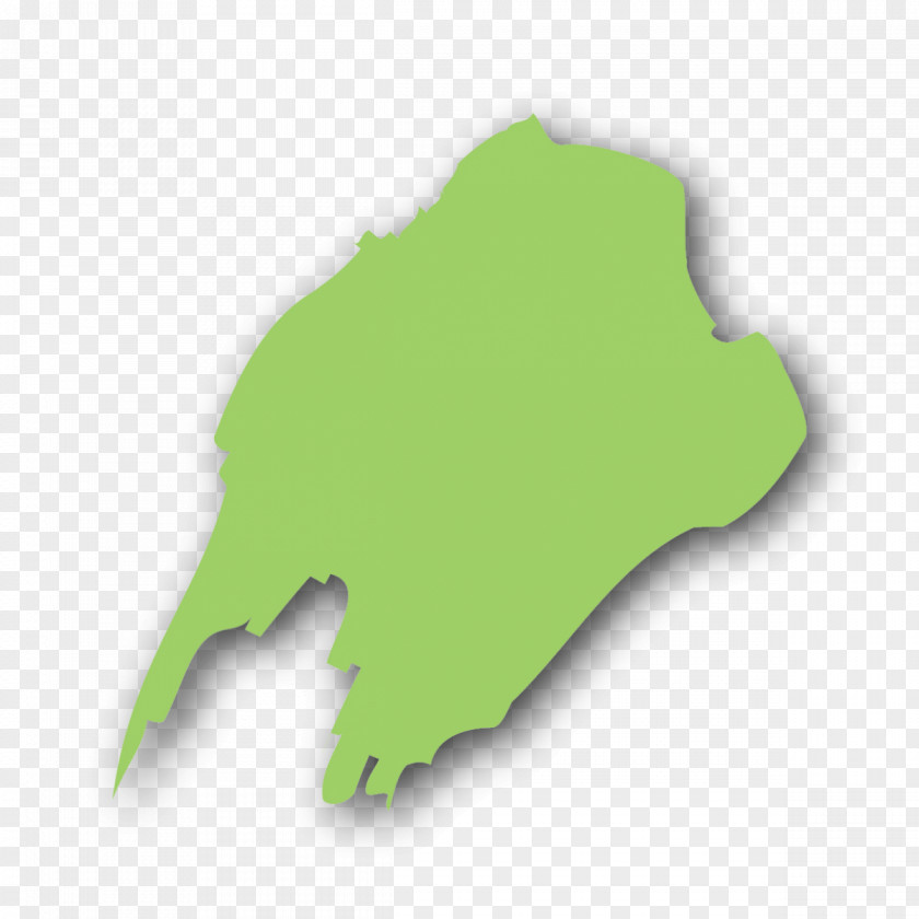 Design Green Leaf Map PNG