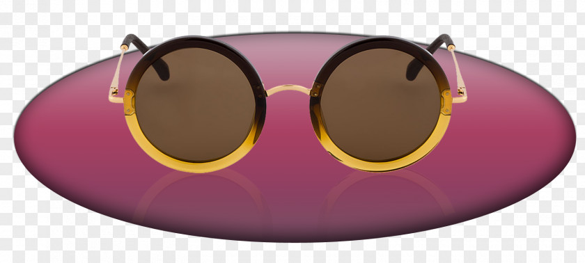 Yellow Gradient Sunglasses Goggles PNG