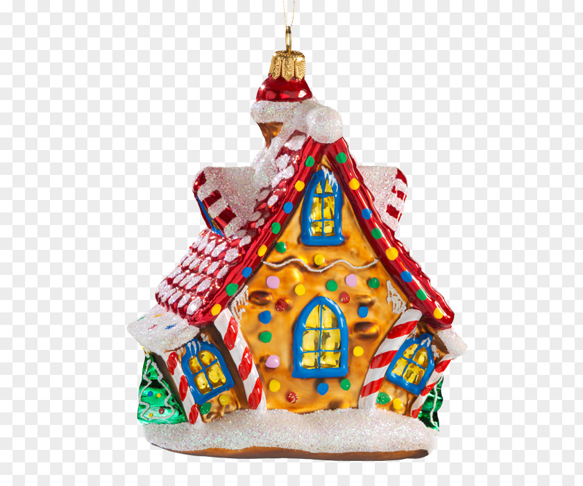 Christmas Gingerbread House Ornament PNG