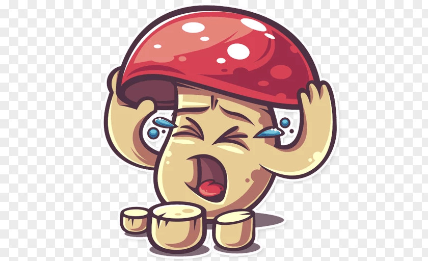 Cute Mushroom Sticker Amanita Telegram Glasses Clip Art PNG