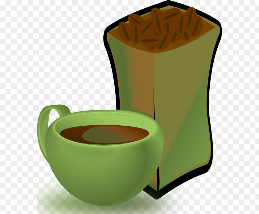 Green Coffee Cup Hot Chocolate Clip Art PNG