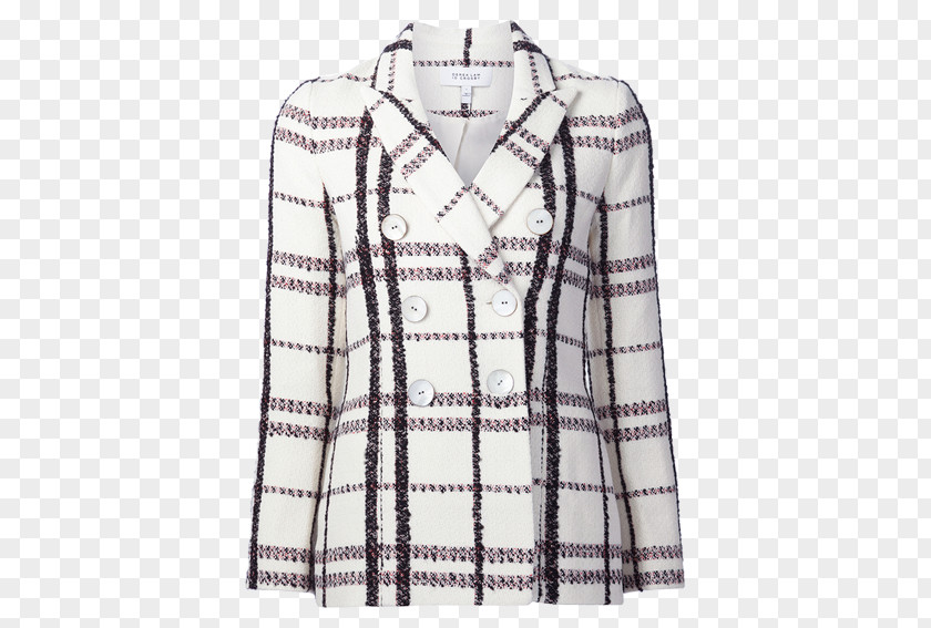 Jacket Blouse Tartan Sleeve Outerwear PNG