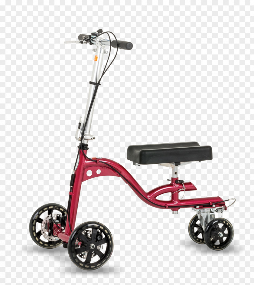 Kick Scooter Knee Wheel Crutch Walker PNG