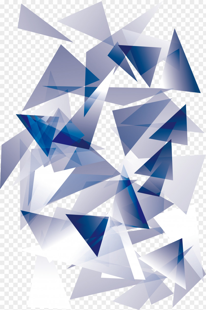 Science And Technology Triangle Blue PNG