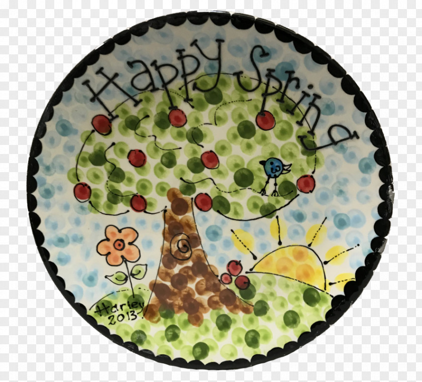 Tree Pottery Tableware Christmas Footprint PNG