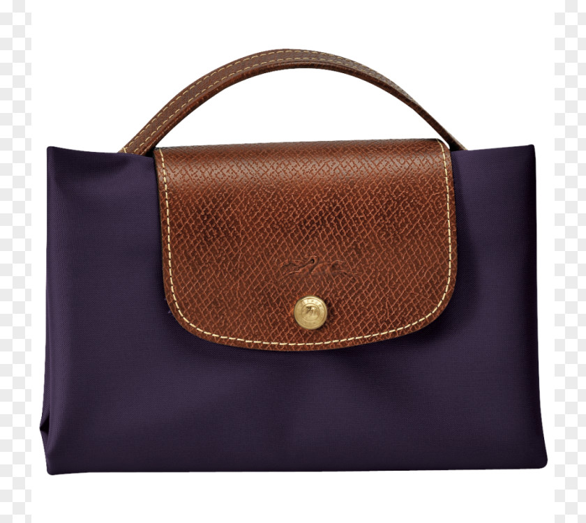 Bag Handbag Leather Longchamp Pliage PNG