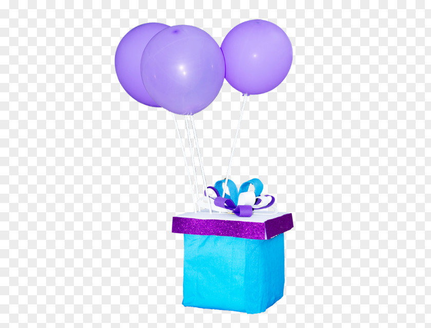 Balloon Birthday Gift PNG