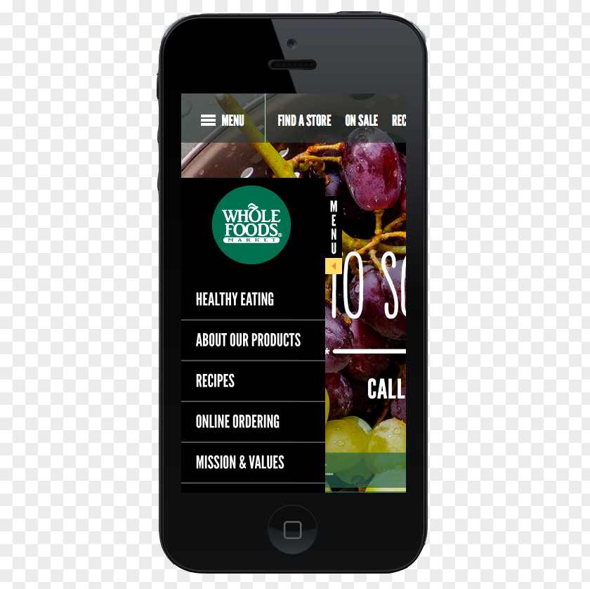App Drawer Feature Phone Smartphone Whole Foods Market IPhone Font PNG