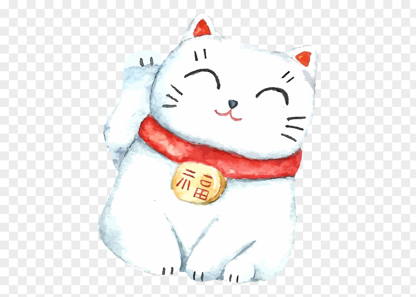 Aristatal Watercolor Cat Maneki-neko Vector Graphics Royalty-free Stock Photography PNG