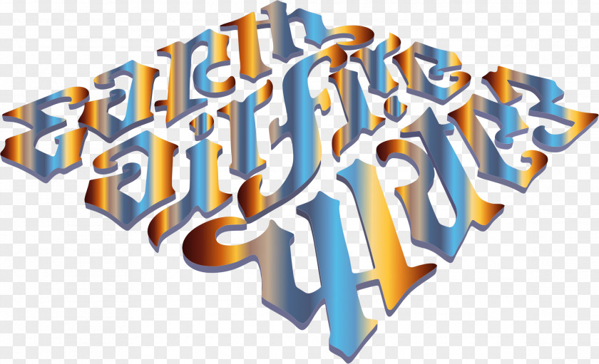 Freedom Earth Fire Water Air Ambigram PNG