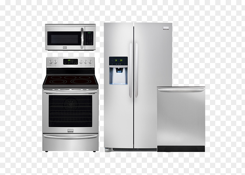 Kitchen Appliances Home Appliance Refrigerator Frigidaire Cooking Ranges Microwave Ovens PNG