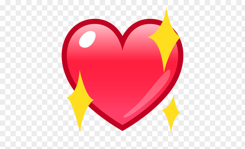 Sparkling Heart Emoji Emoticon Love Text Messaging PNG