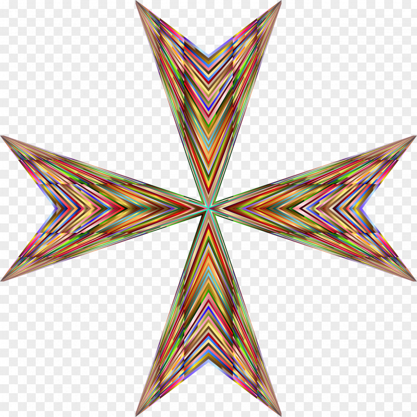 Vibrant Colors HD Santiago De Compostela Camino Maltese Cross Sovereign Military Order Of Malta Chivalry PNG