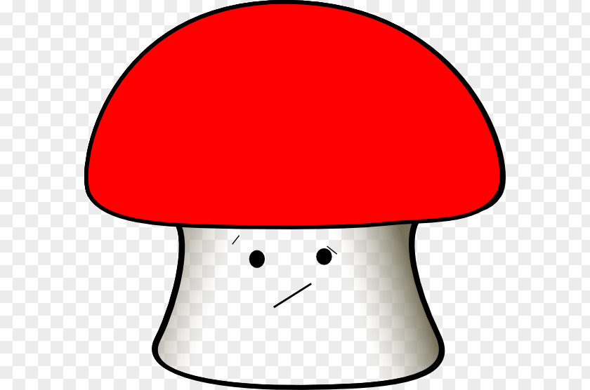 Confused Common Mushroom Clip Art PNG