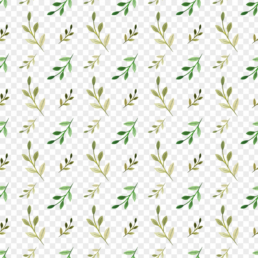 Watercolor Green Leaves Background Painting PNG