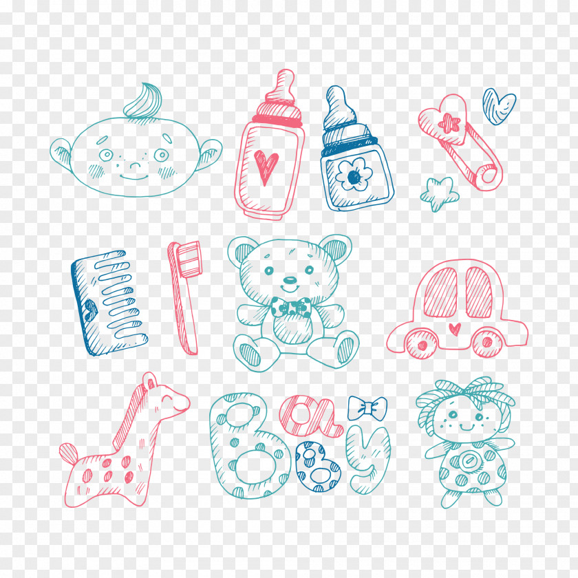 Baby Sketch Drawing Toy Infant PNG