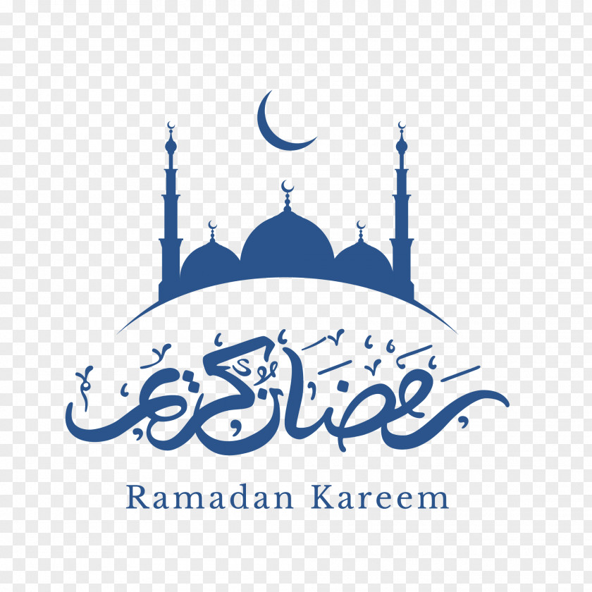 Blue Quran Moon Decoration Eid Mubarak Ramadan Al-Fitr PNG